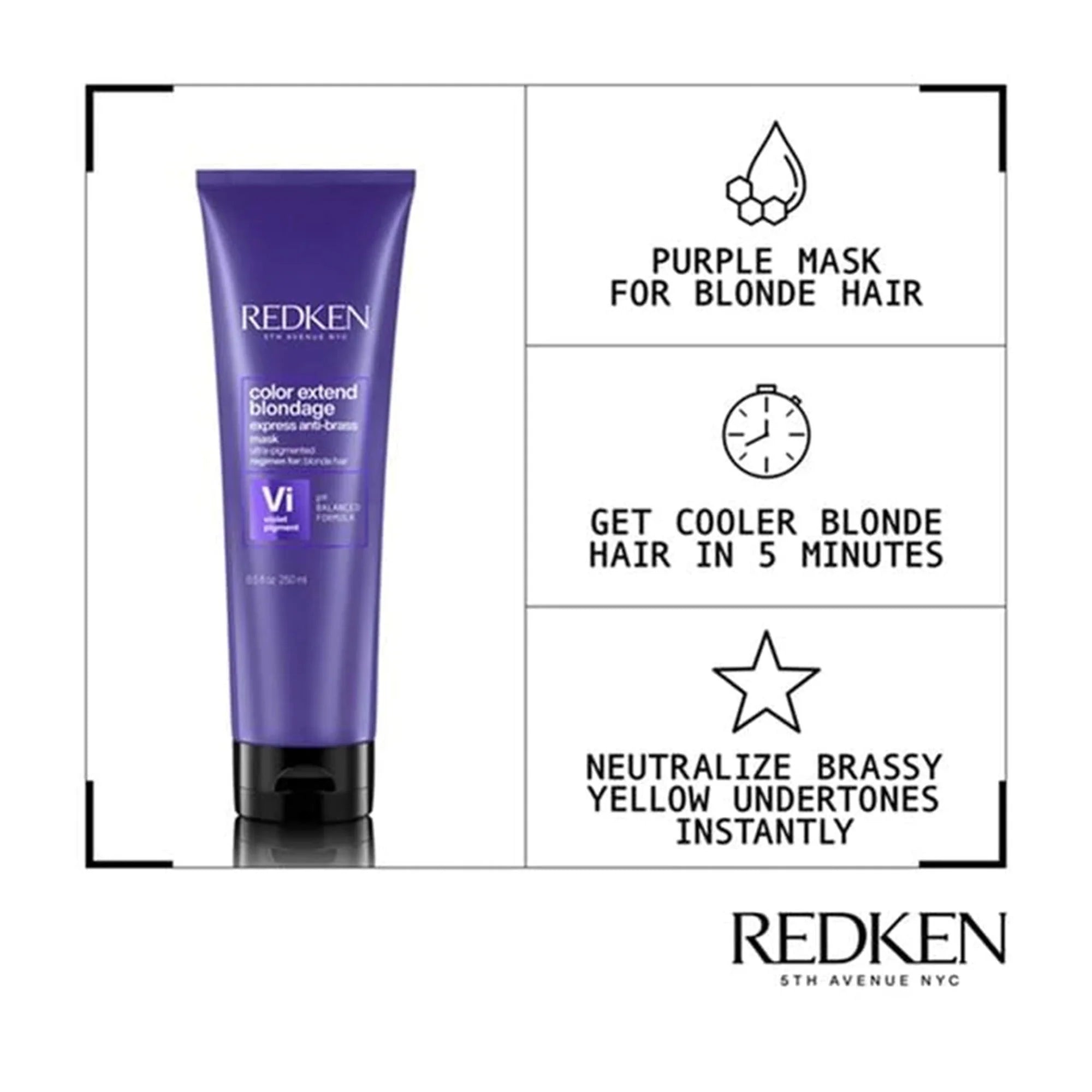 REDKEN - MASQUE ULTRA PIGMENTÉ EXPRESS BLONDAGE